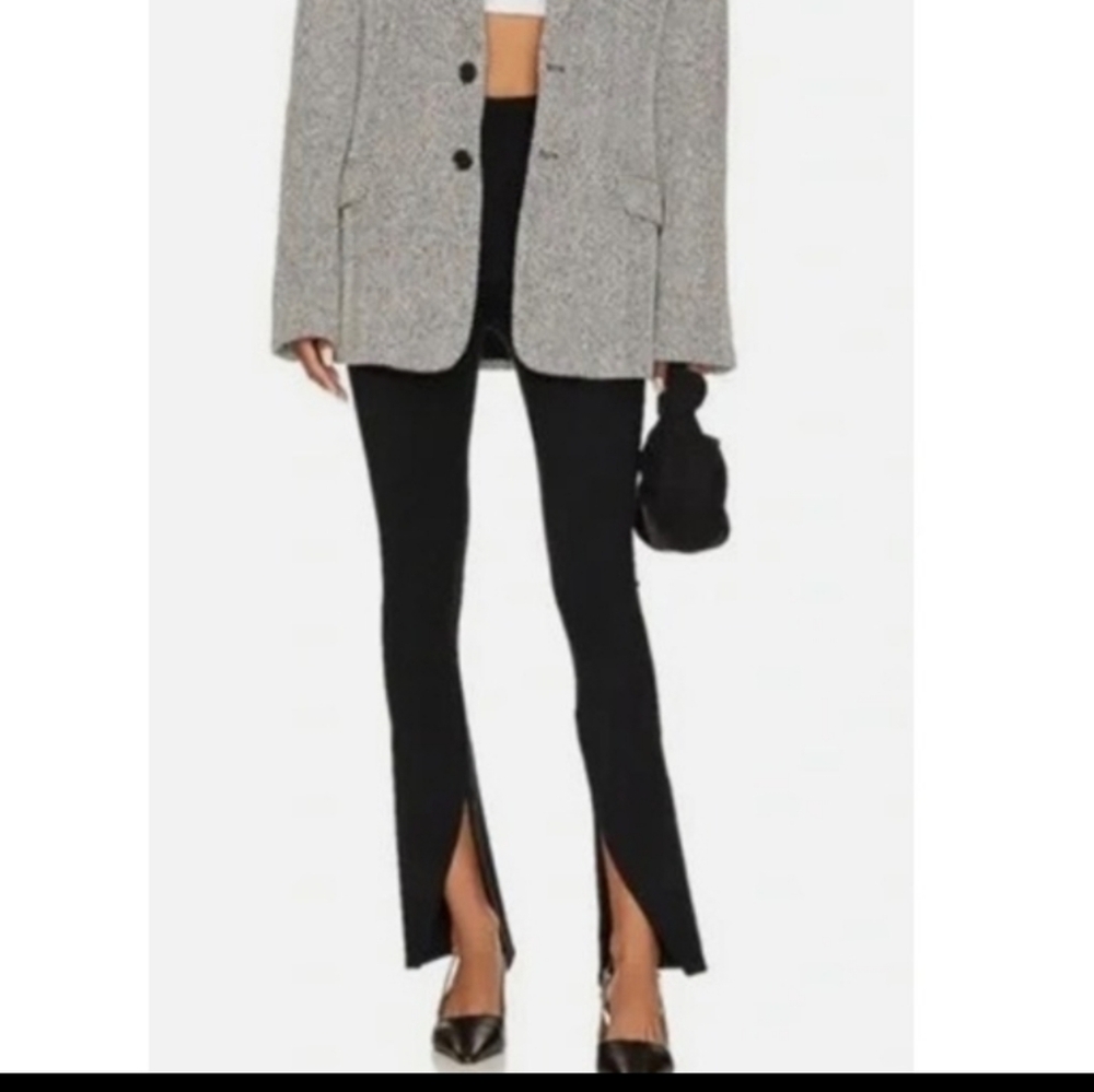 SPANX Perfect Front Slit Black Leggings